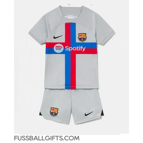 Barcelona Fußballbekleidung 3rd trikot Kinder 2022-23 Kurzarm (+ kurze hosen)